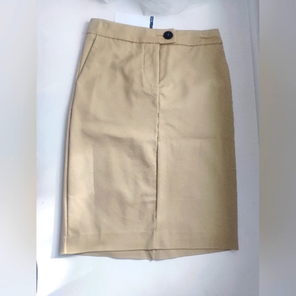 MING BASICS tan Pencil skirt Size 4